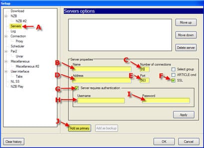 Alt.binz server properties