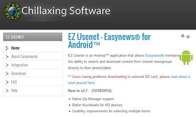 EZ Usenet Android app