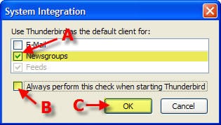 Thunderbird System Integration