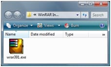 Winrar - click file