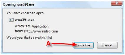 Winrar - save file