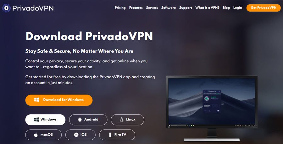 PrivadoVPN apps